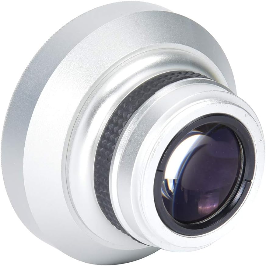 37 Mm Fisheye 37Mm Fisheye Lens 9×8×9 Silver Strong Applicability 37Mm 0.25X Super Fisheye Additional Lens For 37Mm Caliber Camera Lenses