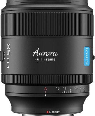 SIRUI Aurora 85mm F1.4 Full Frame Auto Focus Telephoto Prime Portrait Lens for E Mount Cameras FX3, FX6, A7 Series, A7R, A7S, A9, ZV-E1