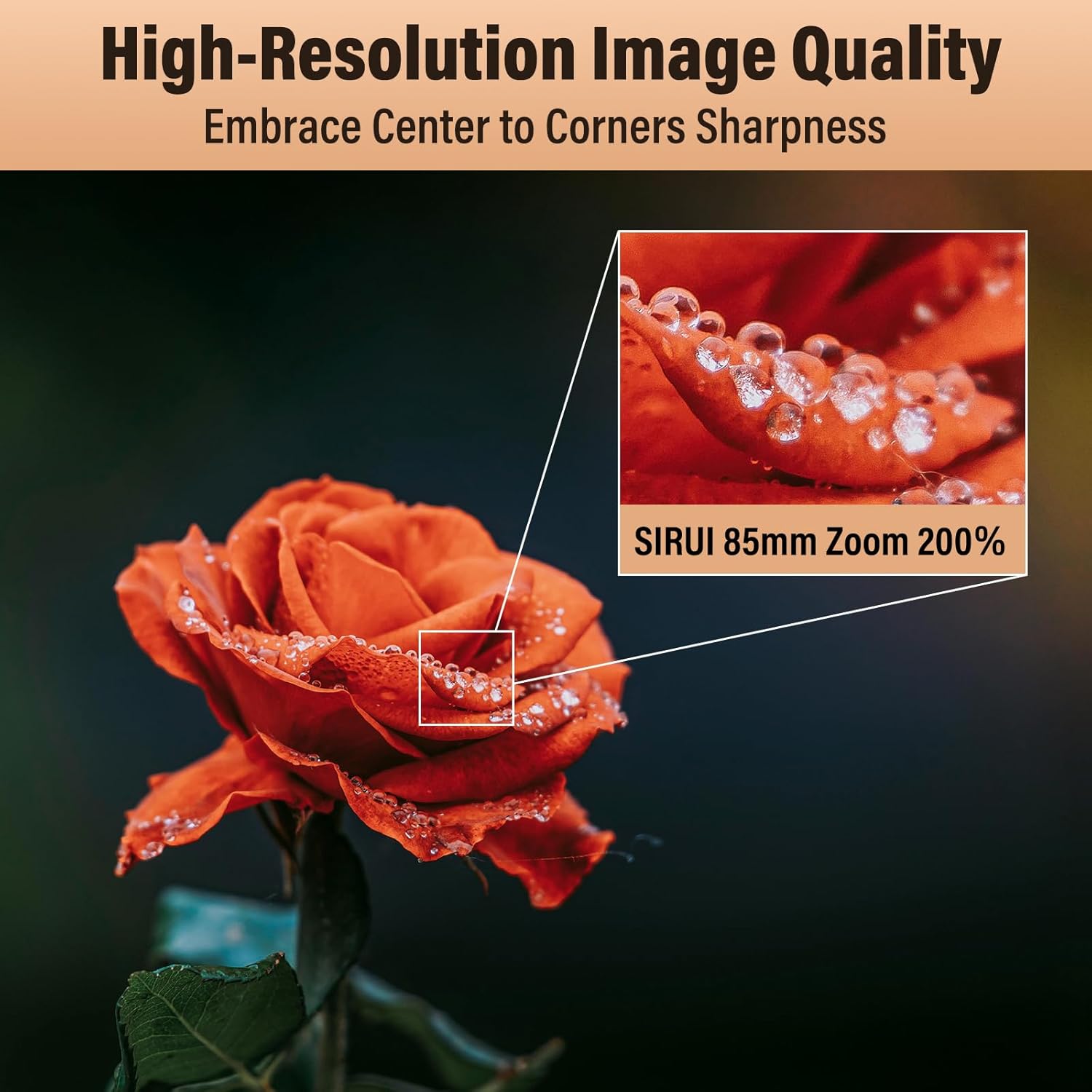 SIRUI Aurora 85mm F1.4 Full Frame Auto Focus Telephoto Prime Portrait Lens for E Mount Cameras FX3, FX6, A7 Series, A7R, A7S, A9, ZV-E1 - Image 3